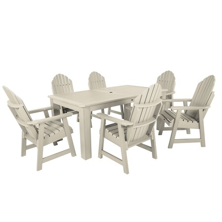 Highwood Usa Hamilton 7pc Rectangular Outdoor Patio Furniture Dining Set 72 x 42 AD-ST7HM1CO4AA-WAE